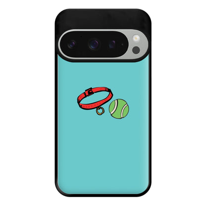 Collar and ball - Dog Patterns Phone Case for Google Pixel 9 Pro XL