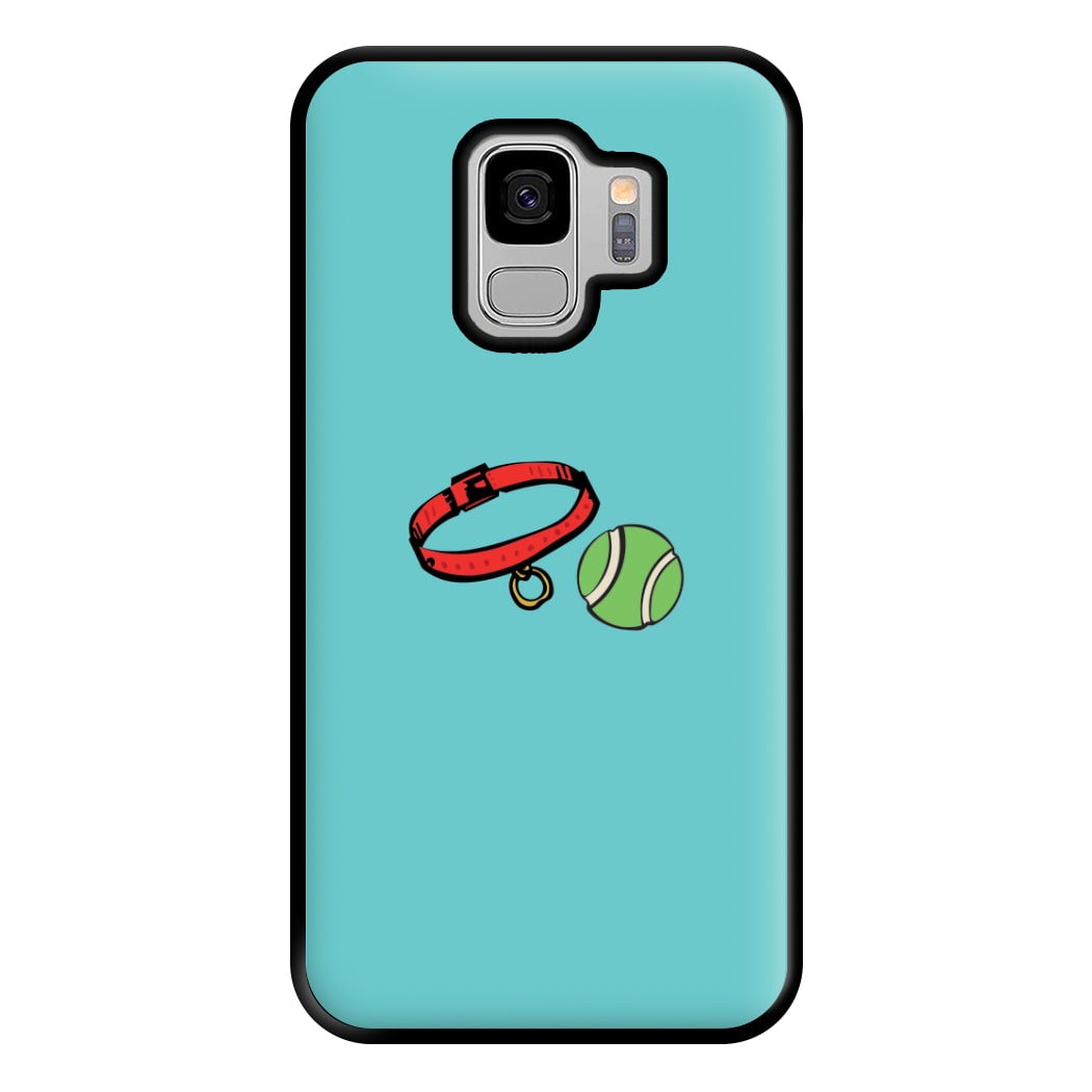 Collar and ball - Dog Patterns Phone Case for Galaxy S9 Plus