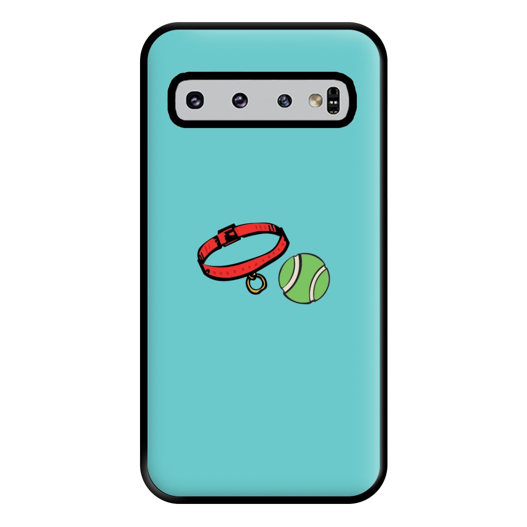 Collar and ball - Dog Patterns Phone Case for Galaxy S10 Plus