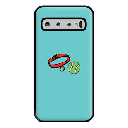 Collar and ball - Dog Patterns Phone Case for Galaxy S10 Plus