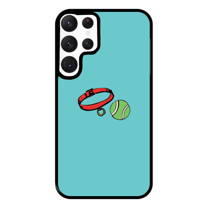 Collar and ball - Dog Patterns Phone Case for Galaxy S22 Ultra