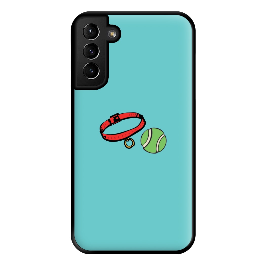 Collar and ball - Dog Patterns Phone Case for Galaxy S21 Plus