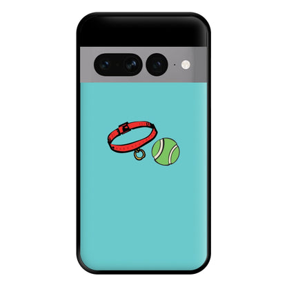 Collar and ball - Dog Patterns Phone Case for Google Pixel 7 Pro