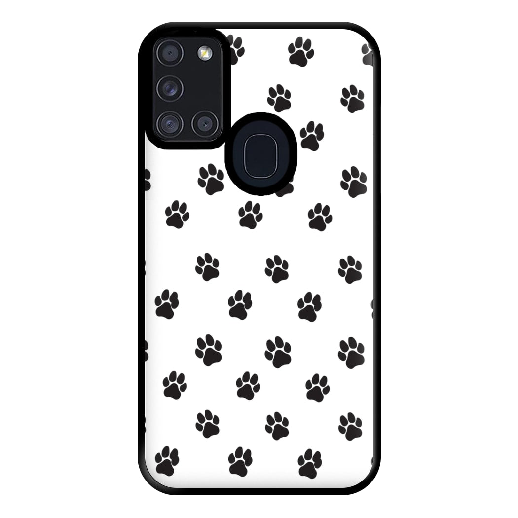 Paw pattern - Dog Patterns Phone Case for Galaxy A21s