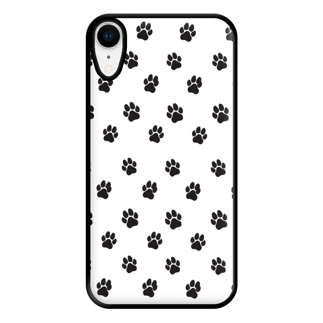 Paw pattern - Dog Patterns Phone Case for iPhone XR