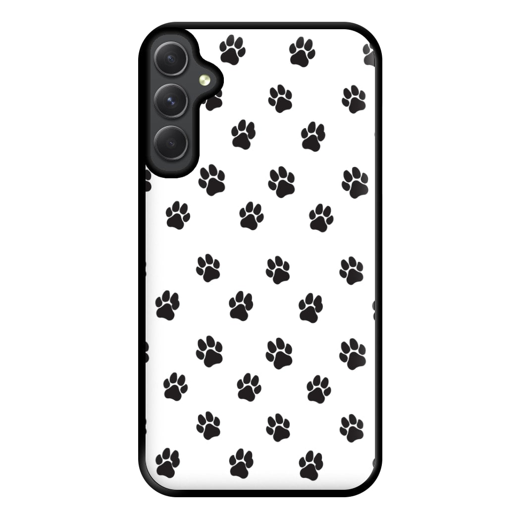 Paw pattern - Dog Patterns Phone Case for Galaxy A54