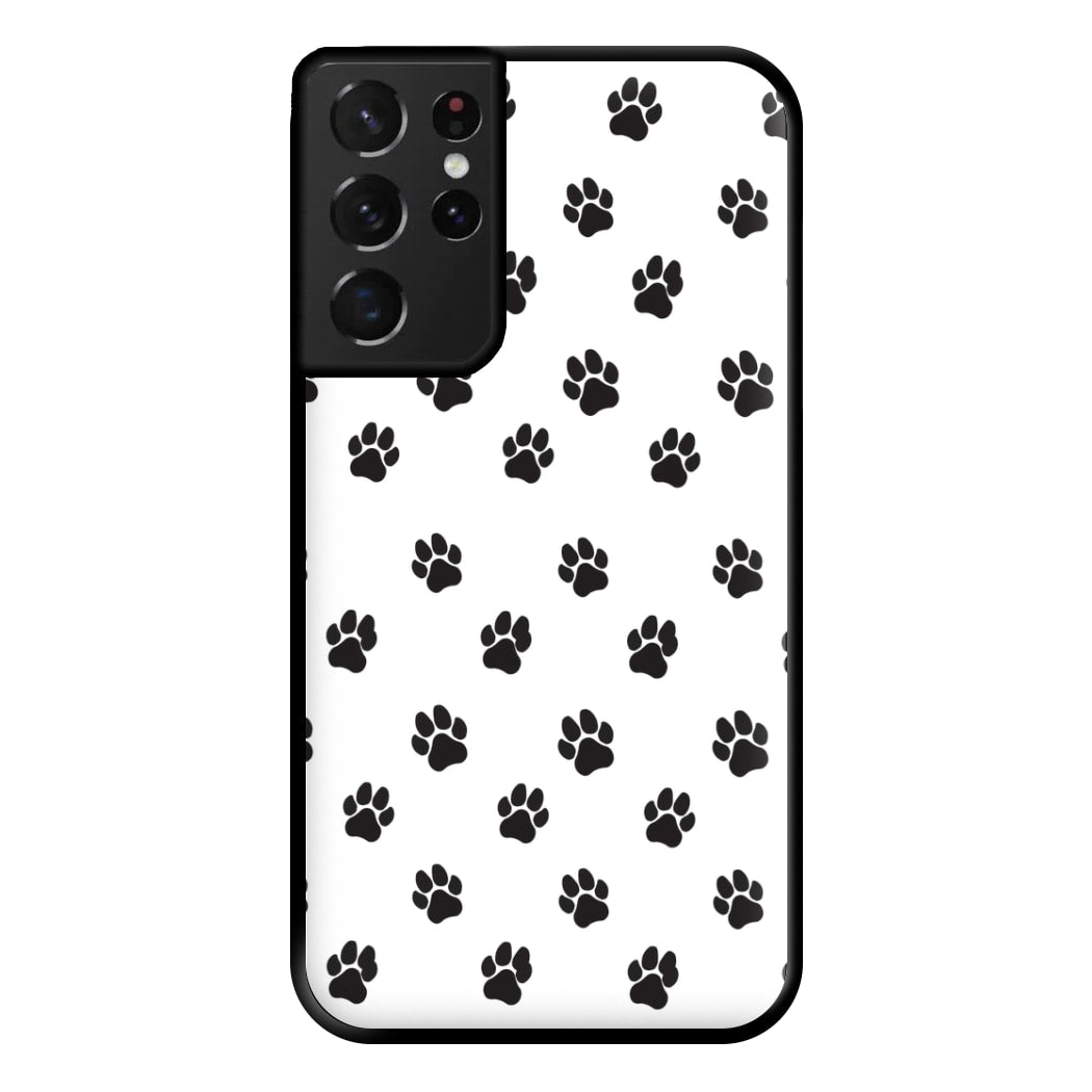 Paw pattern - Dog Patterns Phone Case for Galaxy S21 Ultra