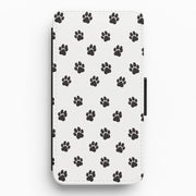 Paw pattern - Dog Patterns Flip / Wallet Phone Case 1