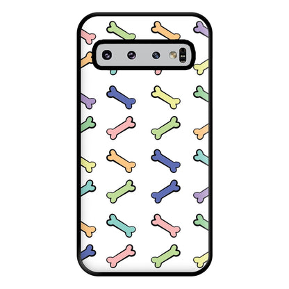 Multi colour bones - Dog Patterns Phone Case for Galaxy S10 Plus