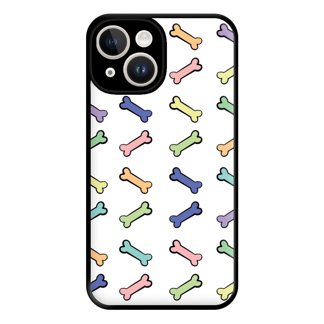 Multi colour bones - Dog Patterns Phone Case for iPhone 14