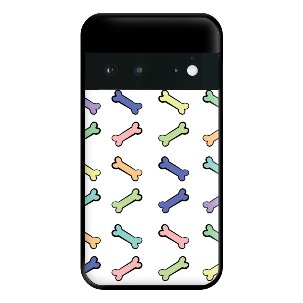 Multi colour bones - Dog Patterns Phone Case for Google Pixel 6a