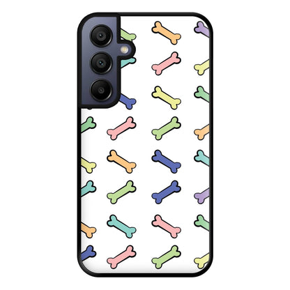 Multi colour bones - Dog Patterns Phone Case for Galaxy A15