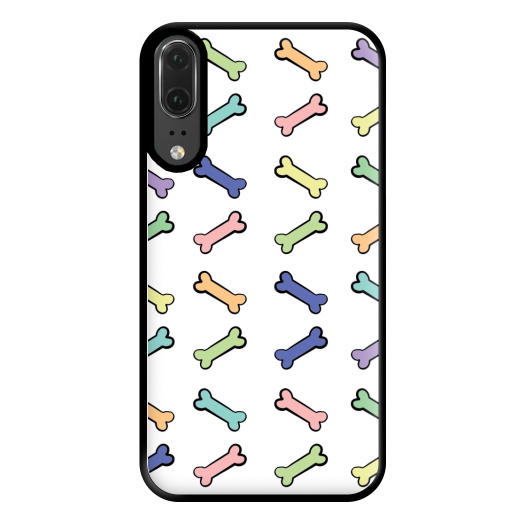 Multi colour bones - Dog Patterns Phone Case for Huawei P20