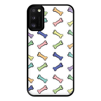 Multi colour bones - Dog Patterns Phone Case for Galaxy A41