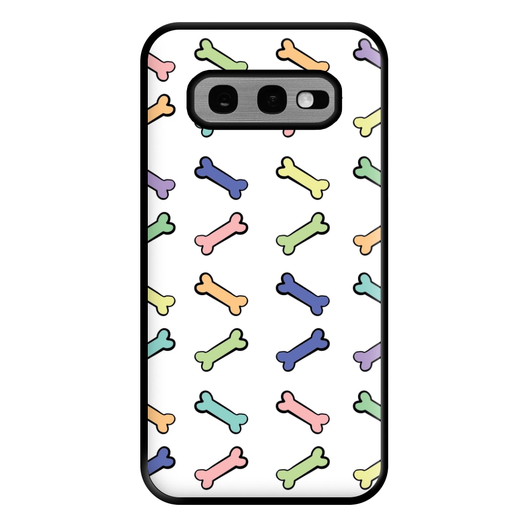 Multi colour bones - Dog Patterns Phone Case for Galaxy S10e