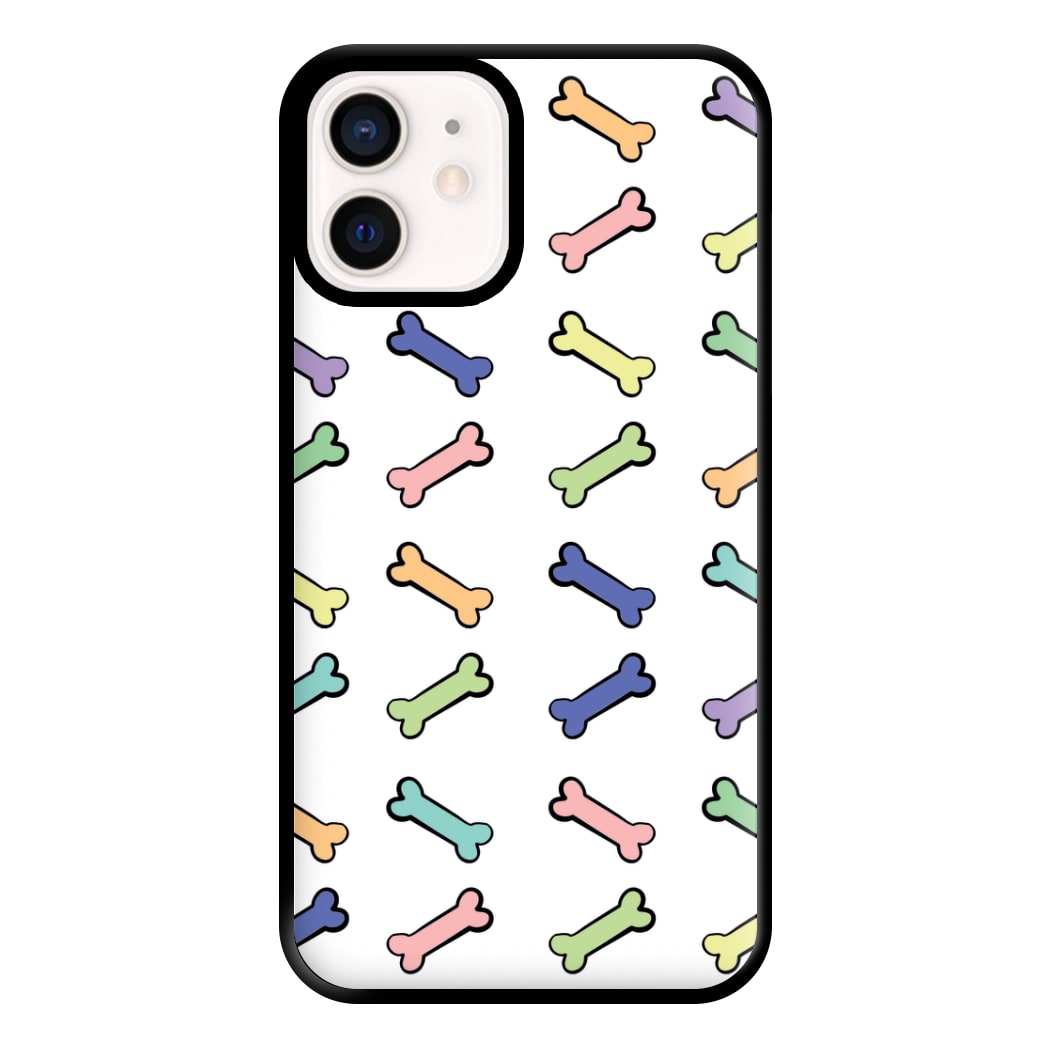 Multi colour bones - Dog Patterns Phone Case for iPhone 13 Mini