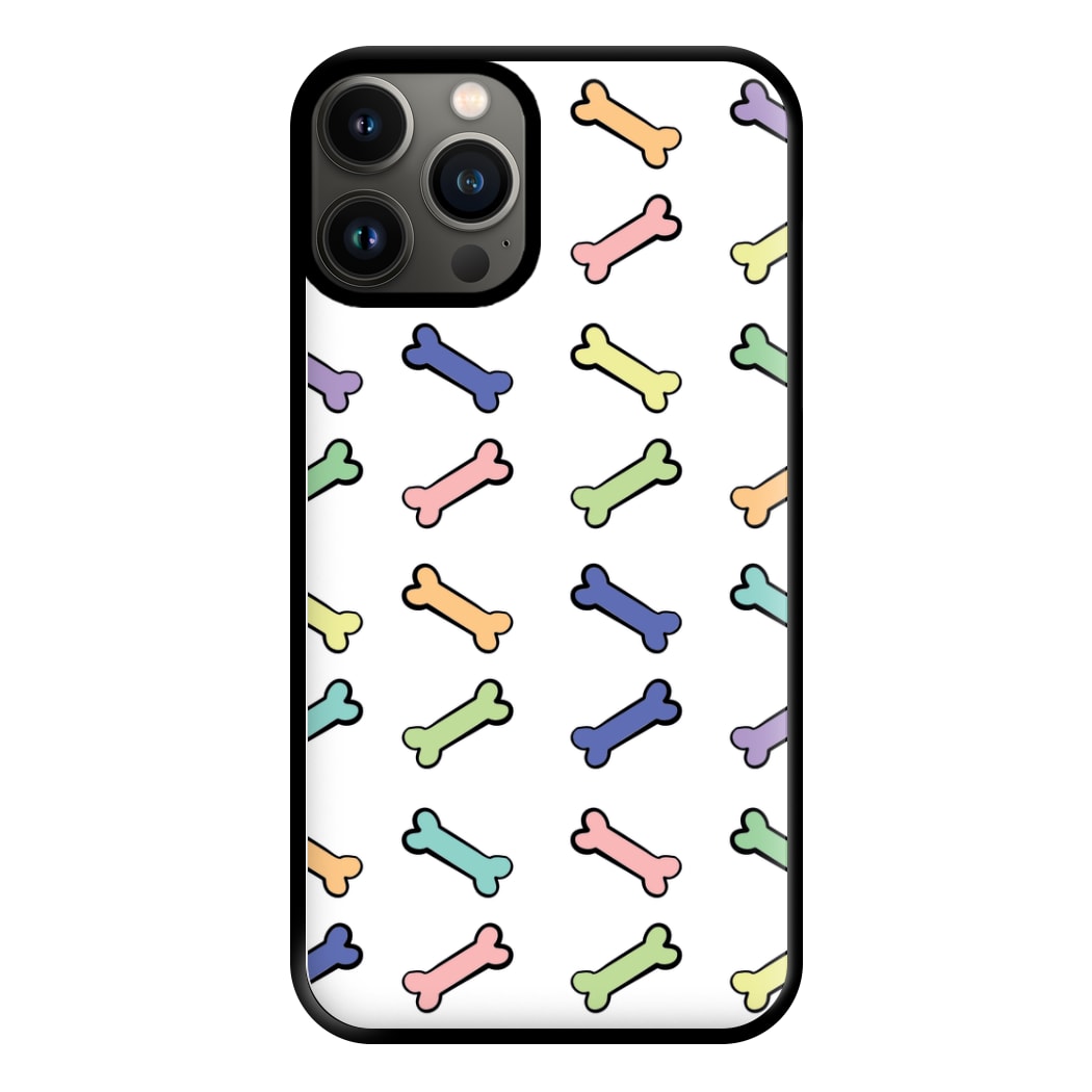 Multi colour bones - Dog Patterns Phone Case for iPhone 13 Pro Max