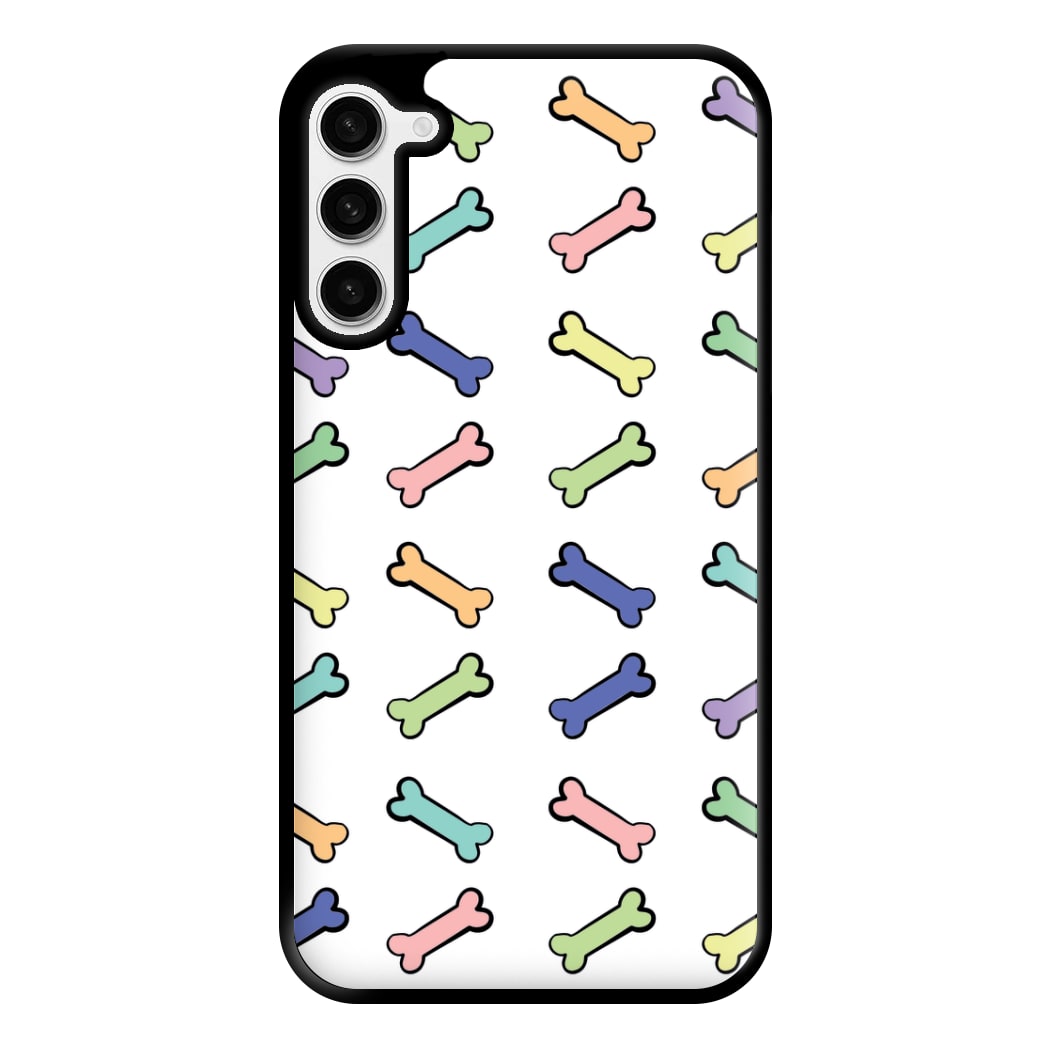 Multi colour bones - Dog Patterns Phone Case for Galaxy S23 Plus