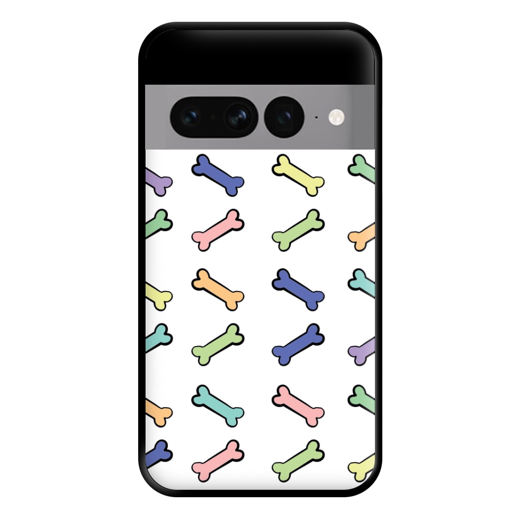 Multi colour bones - Dog Patterns Phone Case for Google Pixel 7 Pro