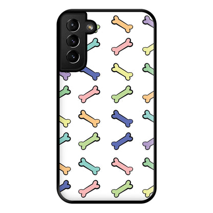 Multi colour bones - Dog Patterns Phone Case for Galaxy S21 Plus