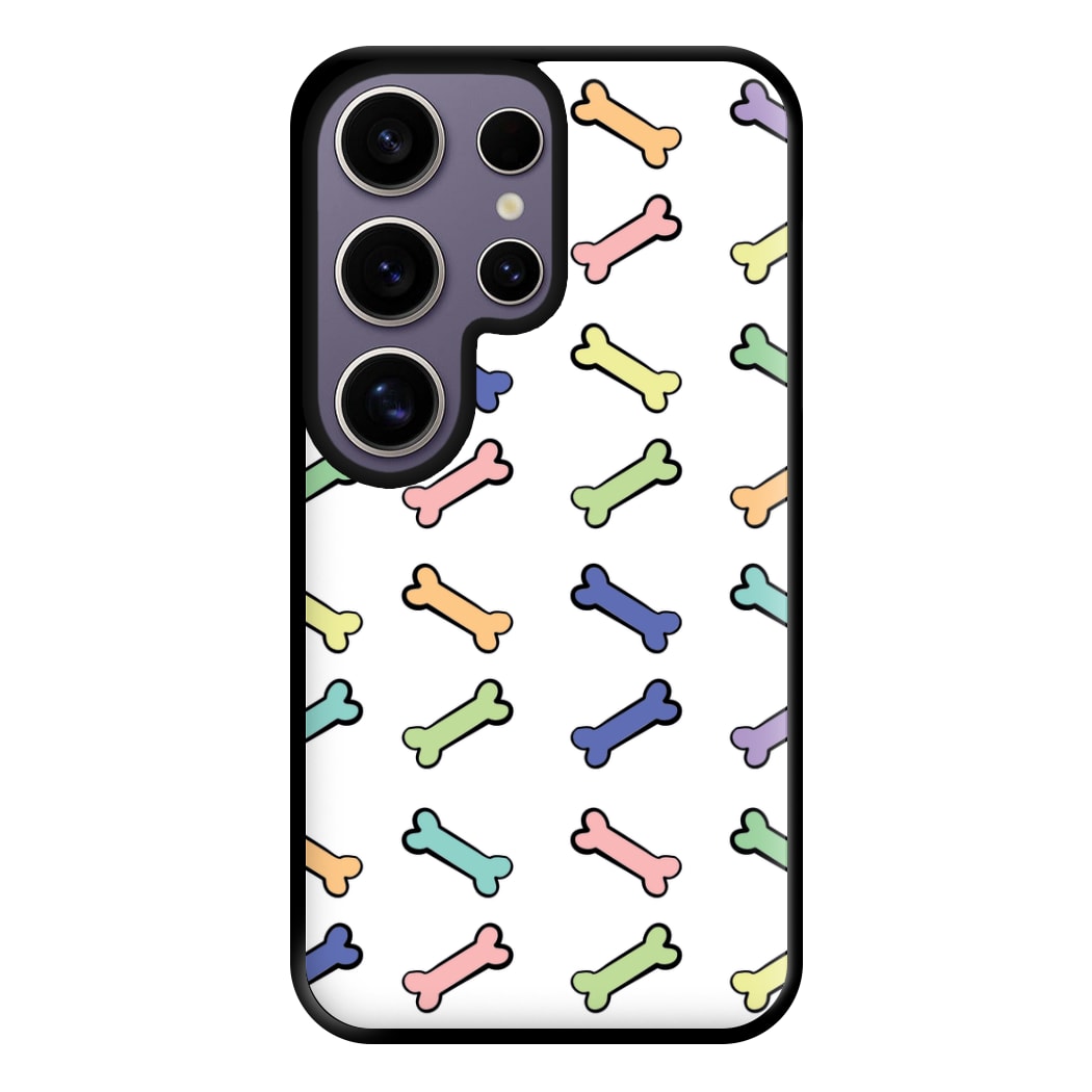 Multi colour bones - Dog Patterns Phone Case for Galaxy S25 Ultra