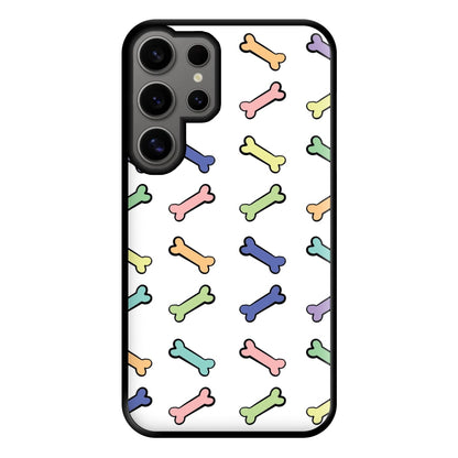 Multi colour bones - Dog Patterns Phone Case for Galaxy S24 Ultra