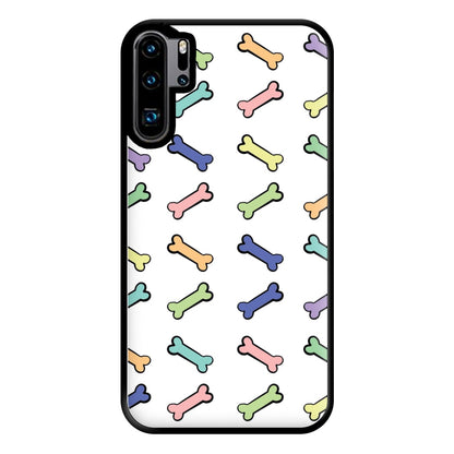 Multi colour bones - Dog Patterns Phone Case for Huawei P30 Pro