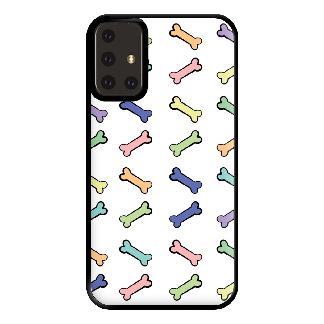 Multi colour bones - Dog Patterns Phone Case for Galaxy A71