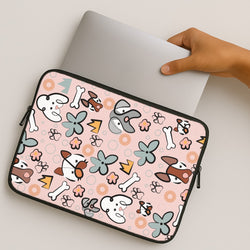 Bones and dogs - Dog Patterns MacBook Case