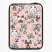 Bones and dogs - Dog Patterns Laptop Sleeve 1