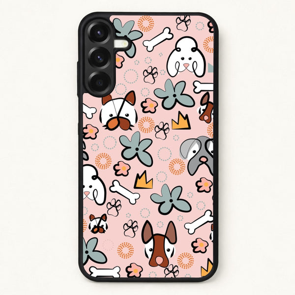 Bones and dogs - Dog Patterns Phone Case for Galaxy A17