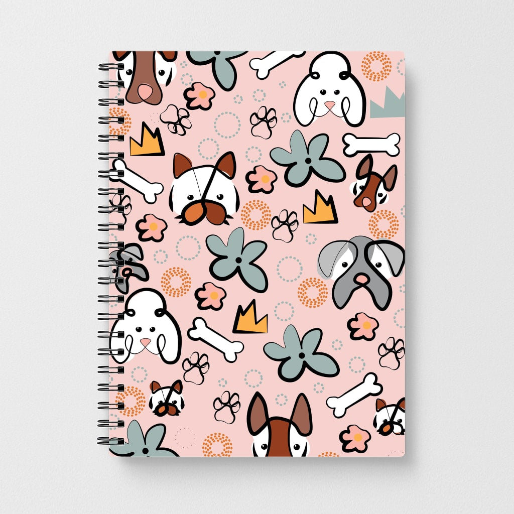 Bones and dogs - Dog Patterns Notebook