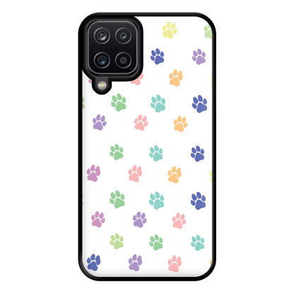 Coloured patterns - Dog Patterns Phone Case for Galaxy A12