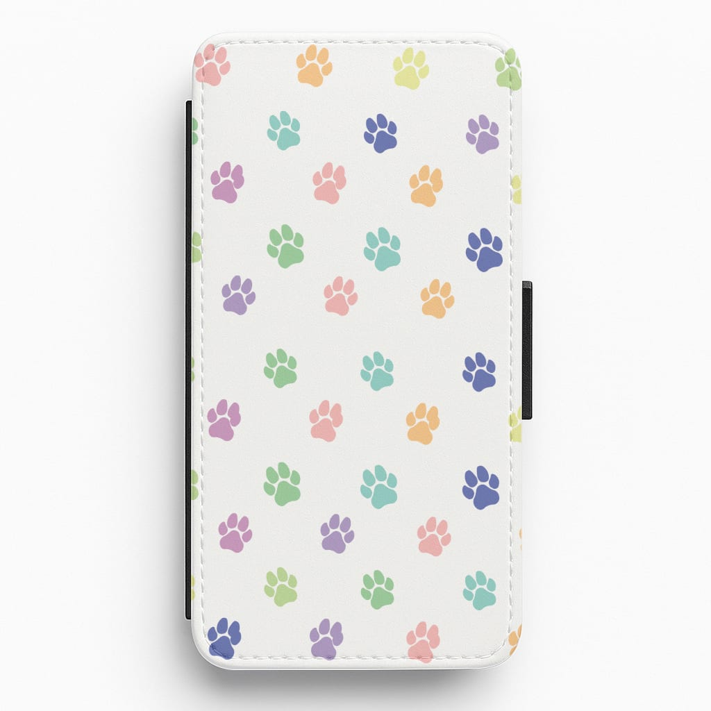 Coloured patterns - Dog Patterns Flip / Wallet Phone Case
