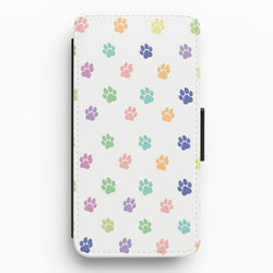 Coloured patterns - Dog Patterns Flip / Wallet Phone Case