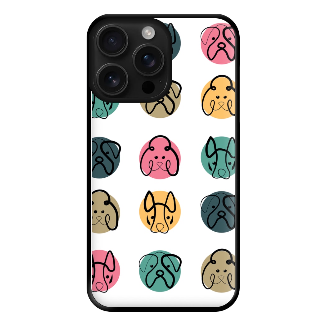 Multi colour dog bones - Dog Patterns Phone Case