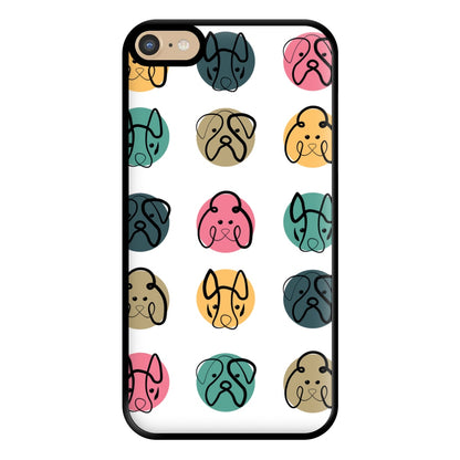 Multi colour dog bones - Dog Patterns Phone Case for iPhone 6 Plus / 7 Plus / 8 Plus