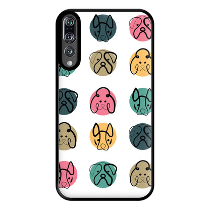 Multi colour dog bones - Dog Patterns Phone Case for Huawei P20 Pro