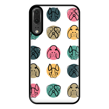 Multi colour dog bones - Dog Patterns Phone Case for Huawei P20