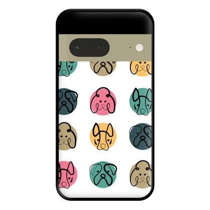 Multi colour dog bones - Dog Patterns Phone Case for Google Pixel 7a