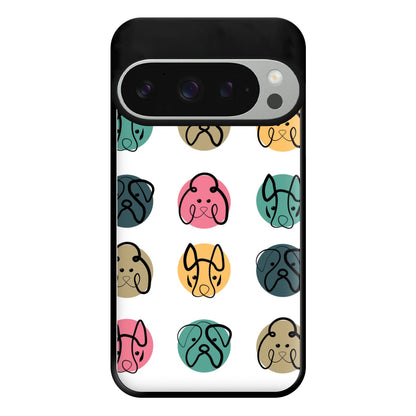 Multi colour dog bones - Dog Patterns Phone Case for Google Pixel 9 Pro XL