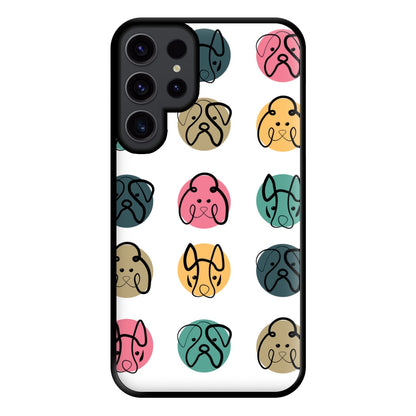 Multi colour dog bones - Dog Patterns Phone Case for Galaxy S23 Ultra