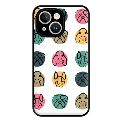 Multi colour dog bones - Dog Patterns Phone Case for iPhone 14 Plus