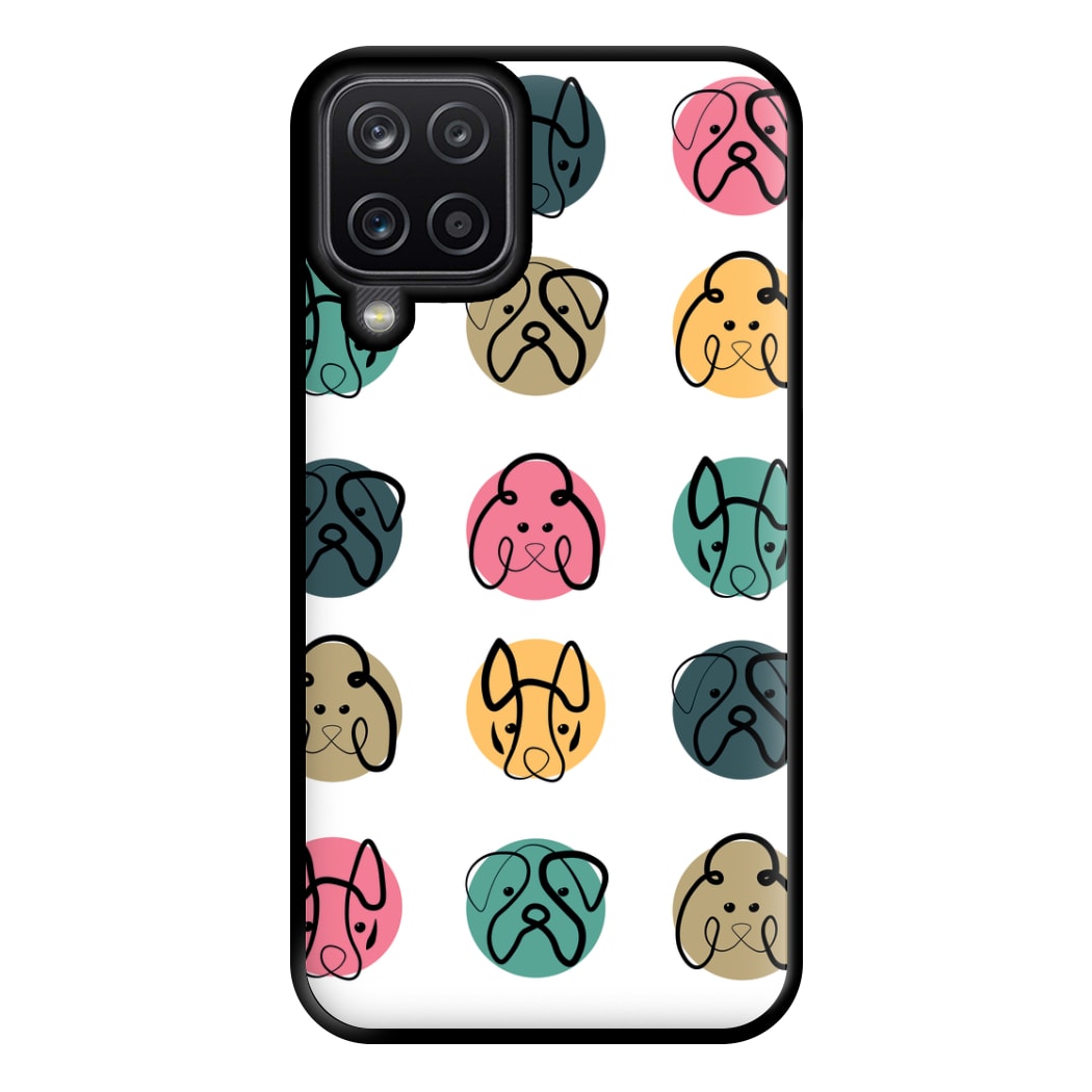 Multi colour dog bones - Dog Patterns Phone Case for Galaxy A12