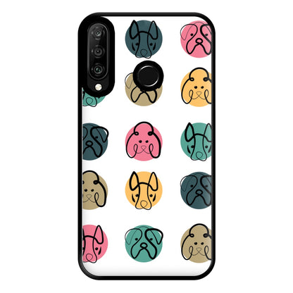 Multi colour dog bones - Dog Patterns Phone Case for Huawei P30 Lite