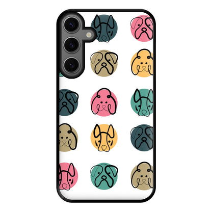 Multi colour dog bones - Dog Patterns Phone Case for Galaxy S23FE