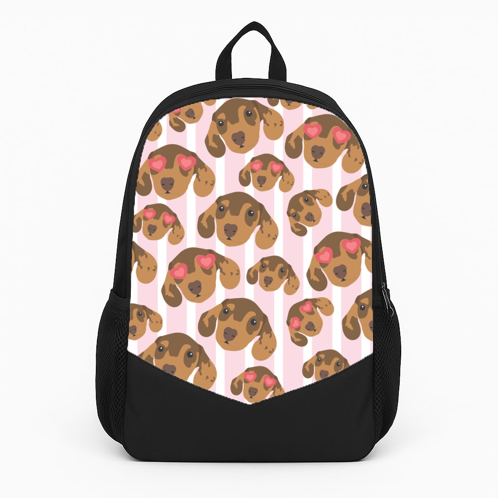 Stripes And Dachshunds Pattern Backpack
