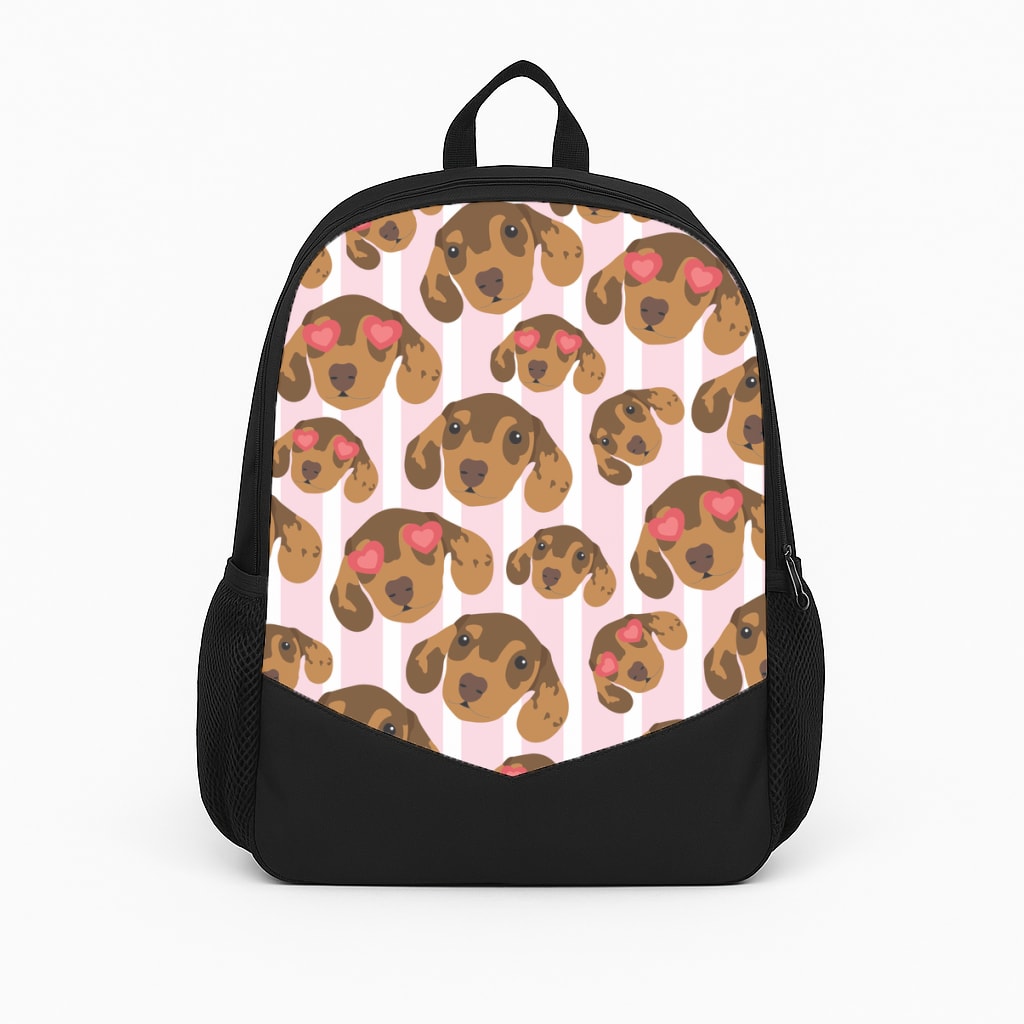 Stripes And Dachshunds Pattern Backpack