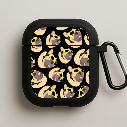 Frenchie With Goggles Pattern AirPods Case
