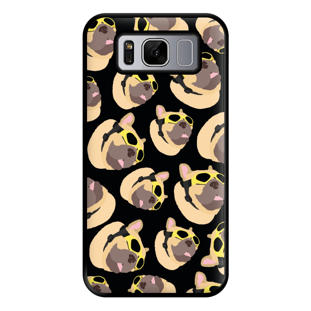 Frenchie With Goggles Pattern Phone Case for Galaxy S8 Plus